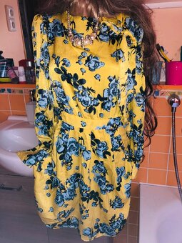 saty# Zara# letni# kosilovesaty#zluta#kvetinove #saten - 11