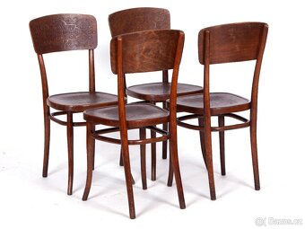 4x prvorepublikové židle original THONET. - 11