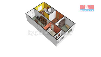 Pronájem bytu 3+1, 71 m², Klášterec nad Ohří, ul. Luční - 11
