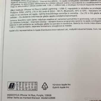 iPhone 14 Plus, 128GB, CZ záruka, TOP stav, baterie 99% - 11