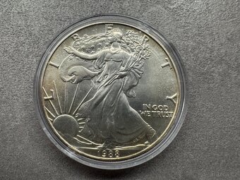 6 ks 1 Oz stříbrná mince American Eagle - starý motiv orla - 11