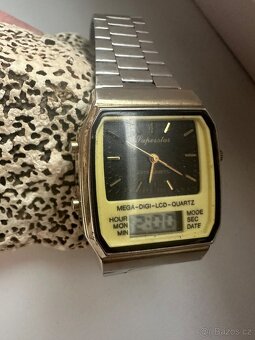 Retro hodinky mechanicke a quartz kombinace - 11