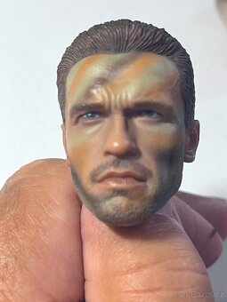 Predator 3x hlava Dutche na figurku 1/6 - A.Schwarzenegger - 11