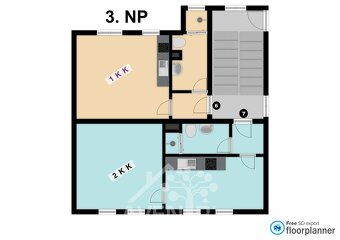 Pronájem bytu 2+kk, 42 m2 - Jablonec n. N., Saskova - 11