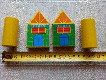 Dřevěné malované figurky, mix dřevěných hraček - 11