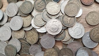 2kg československé mince, 445ks  konvolut minci - 11