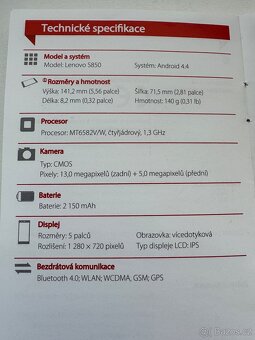 Lenovo S 850 , bílý , na 2 SIM - 11