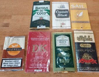 Plechovky, obaly, sáčky od tabáku, cigaret viz foto - 11