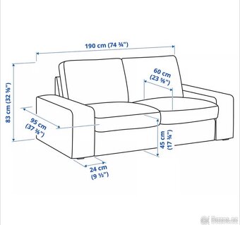 Sedaci souprava Ikea Kivik. - 11