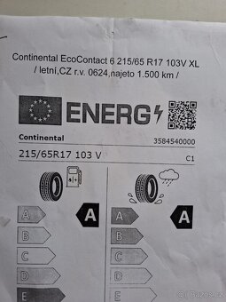 Pneu Continental EcoContact 6 215/65 R17 XL letni - 11
