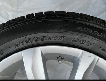 Alu Vw Passat B8 5/112 r17 + 215/55 r17 zimní - 11