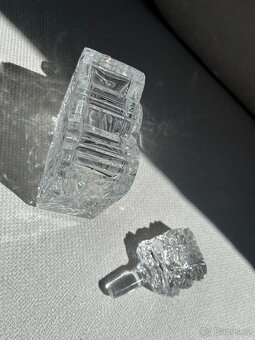 Broušené sklo lisované karafa košík cukřenka - 11