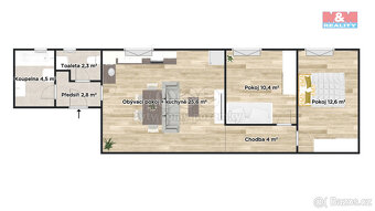 Prodej bytu 3+kk, 62 m², Milovice, ul. Družstevní - 11