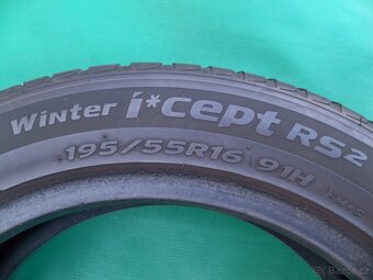 4x 195/55R16 91H zimní pneu Hankook 6MM DOT2021:Cena za sadu - 11