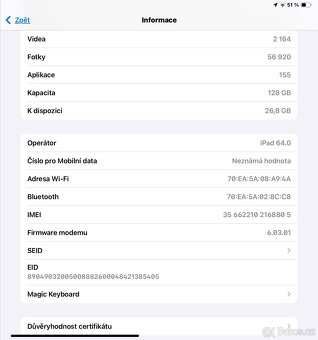 iPAD PRO 11 128 GB Wi-fi cellular, MAGIC KEYBOARD, pencil - 11