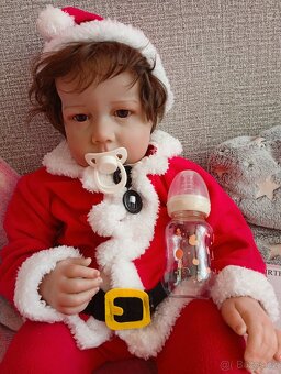 Realistická Reborn panenka Liam 70 cm  Santa - 11