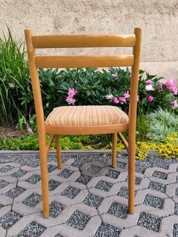 Retro dřevěné jídelní židle Jitona - 70. léta - 11