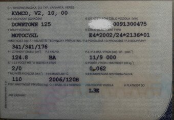 KYMCO downtown 125i 11KW 2009 - 11