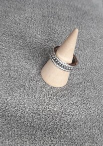 Nový dámský stříbrný prsten prstýnek 925 široký i jako dárek - 11