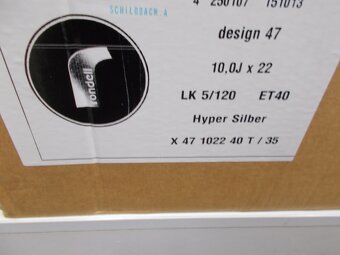 Nové alu disky 10x22 ET40 5x120x72,5 Rondell Hyper Silber - 11