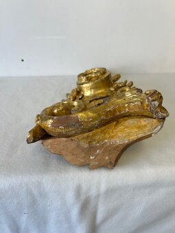 Barokní dřevěný stojánek na kapesní hodinky - originál - 11