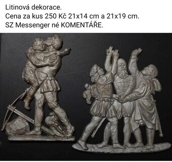 Staré obrazy a obrázky a plastiky.Ceny a rozměry viz fota. - 11