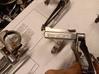 Přesmykač, přesmykače Shimano 105, LEPPER, Favorit, Romet - 11