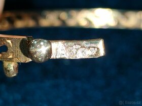 Stary naramok Diamanty Vintage Rucna pilka - 11
