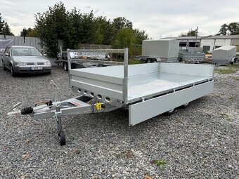 Přívěsný vozík 300x185cm,hydraulicky sklopný 3-strany,3500kg - 11