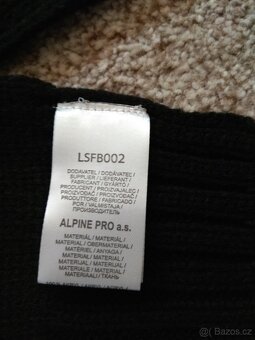 Nová dámská zimní šála Alpine Pro - černá, akryl - 11