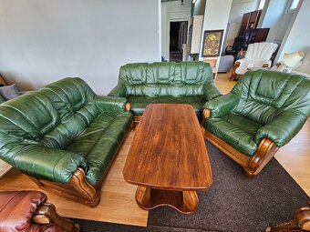 Kožená sedací souprava Romek 3+2+1 - 11