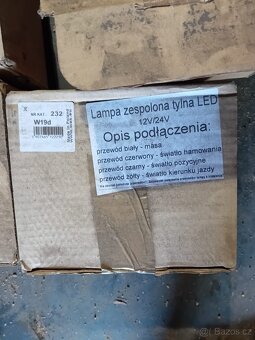 Zadní světelná rampa na tahač + kompletní sada světel - 11
