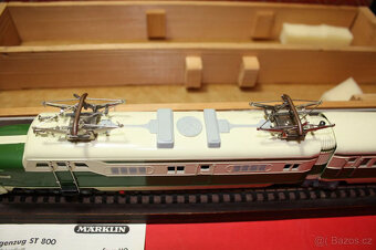 Märklin ST 800 Slonovinová zelená, 4dílná, restaurovaná tová - 11