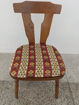 Selský jídelní set, lavice, rozkládací stůl, 2 židle - 11