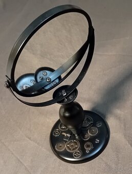 STEAMPUNK RECYCLE ART - PATINOVANÝ KOV - HODINY, ZRCADLA - 11