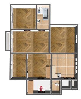 Velkometrážní byt 142 m2 - 4+1 se vstupní halou - 11