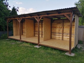 Pergoly, chaty, dřevostavby, garážová stání, zahradní domky - 11