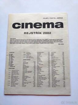 Kompletní ročníky časopisu Cinema - nevázané - 11