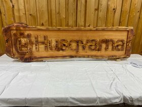 Dřevěné tabule s nápisy... KTM Husaberg Husqvarna Yamaha.. - 11