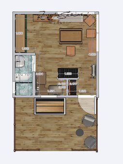 Chata 3+kk, 42 m2, pozemek 818 m2, Karlov u Paseky - 11