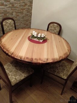 Jídelní stůl pro 4 osoby - MASIVNÍ DŘEVO- BŘÍZA - 11