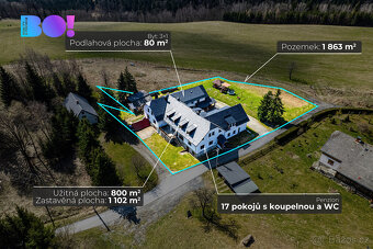 Prodej penzionu 800 m², pozemek 1 863 m², Chrastice, Staré M - 11