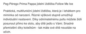 Jídelní židlička Peg-Pérego Prima Pappa - 11