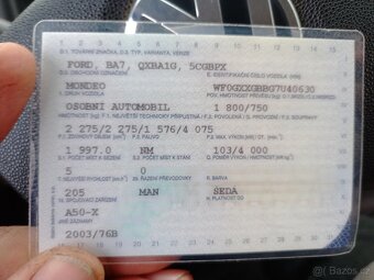 Ford  Mondeo  2,0L 103kw BA7 - 11