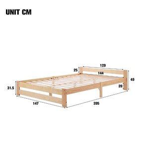 Futonová postel jednolůžko 90 x 200 cm - 11