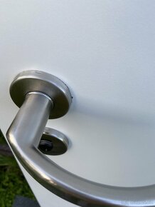 Dveře z masivu se zámkem a nerezovým kováním 735 x 2090 mm - 11