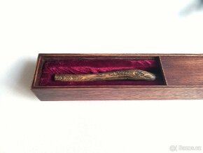 Kouzelnická - Runová Hůlka - z dubového dřeva - 11