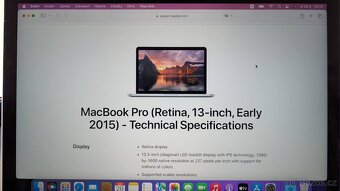 MacBook Pro Retina 13" (2015) 16GB/128GB, CZ iOS nová bater - 11