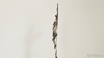 TOP Ag stříbro krucifix lotový punc rok 1858 UNIKAT - 11