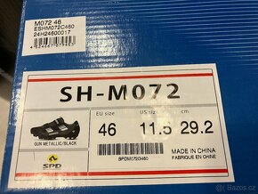 Cyklistické tretry Shimano SH-MO72, velikost bot EU 46 - 11